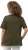 Ulla Popken Double Layer Rounded V-Neck Slim Fit Tee Forest Green - T-paidat - 