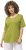 Ulla Popken Double Layer Rounded V-Neck Slim Fit Tee Apple Green - T-paidat - 