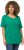 Ulla Popken Double Layer Rounded V-Neck Slim Fit Tee Emerald - T-paidat - 