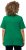 Ulla Popken Double Layer Rounded V-Neck Slim Fit Tee Green Emerald - T-paidat - 