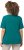 Ulla Popken Double Layer Rounded V-Neck Slim Fit Tee Dark Emerald - T-paidat - 