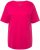 Ulla Popken Double Layer Rounded V-Neck Slim Fit Tee Magenta Pink - T-paidat - 