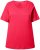 Ulla Popken Double Layer Rounded V-Neck Slim Fit Tee Red - T-paidat - 