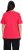 Ulla Popken Double Layer Rounded V-Neck Slim Fit Tee Red - T-paidat - 