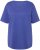 Ulla Popken Double Layer Rounded V-Neck Slim Fit Tee Blue Purple - T-paidat - 