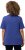 Ulla Popken Double Layer Rounded V-Neck Slim Fit Tee Blue Purple - T-paidat - 