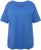 Ulla Popken Double Layer Rounded V-Neck Slim Fit Tee Blue - T-paidat - 