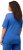 Ulla Popken Double Layer Rounded V-Neck Slim Fit Tee Blue - T-paidat - 