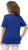 Ulla Popken Double Layer Rounded V-Neck Slim Fit Tee Cobalt Blue - T-paidat - 