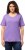 Ulla Popken Double Layer Rounded V-Neck Slim Fit Tee Pale Lilac - T-paidat - 
