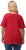 Ulla Popken Cold Dye Ruffle Edge Pocket Tee Salsa - T-paidat - 