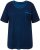 Ulla Popken Cold Dye Ruffle Edge Pocket Tee Dark Blue - T-paidat - 