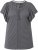 Ulla Popken Wing Sleeve V-Neck Tee Graphite Grey - T-paidat - 