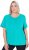 Ulla Popken UPF 50 Quick Drying Tee Turquoise - T-paidat - 