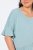 Ulla Popken Asymmetric Flounce Panel Short Sleeve Tee Light Moss Green - T-paidat - Naisten t-paidat