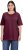 Ulla Popken Basic Round Neck Short Sleeve Relaxed Fit T-Shirt Dark Red - T-paidat - 