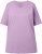 Ulla Popken Basic Round Neck Short Sleeve Relaxed Fit T-Shirt Lavender Pink - T-paidat - 