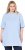 Ulla Popken Basic Round Neck Short Sleeve T-Shirt Light Blue - T-paidat - 