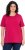 Ulla Popken Essential Round Neck Stretch Tee Dark Raspberry - T-paidat - 