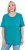Ulla Popken Essential Round Neck Stretch Tee Teal - T-paidat - 