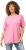 Ulla Popken Essential Round Neck Stretch Tee Light Pink - T-paidat - 