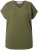 Ulla Popken Oversized studded Acid-washed V-Neck T-shirt Palm Green - T-paidat - 