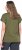 Ulla Popken Oversized studded Acid-washed V-Neck T-shirt Palm Green - T-paidat - 