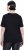 Ulla Popken Satin Trimmed Ribbed Jersey Short Sleeve T-Shirt Black - T-paidat - 