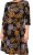 Scandinavian Caramel Flower Petals Dress Lavender and Orange - Naisten vaatteet isot koot - 
