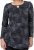 Scandinavian Caramel Triangles Tunic Dark Blue - Painetut T-paidat naisille - 