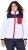 Ulla Popken Color Block Teddy Fleece Jacket Snow White - Naisten hupparit ja collegepaidat isot koot - 