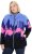 Ulla Popken Alpine Landscape Fleece Jacket Cloud Blue - Hupparit ja collegepaidat - 
