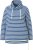 Ulla Popken Striped Turtleneck Neon Detail Sweatshirt Indigo Denim - Naisten hupparit ja collegepaidat isot koot - 