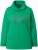 Ulla Popken HELLO Classic Fit Stand-Up Collar Sweatshirt Emerald Green - Naisten hupparit ja collegepaidat isot koot - 