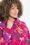 Ulla Popken Ribbon Print Turtleneck Sweatshirt Cherry Red - Naisten hupparit ja collegepaidat isot koot - Mukavat collegepaidat, huput ja neuleet