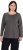 Ulla Popken Basic Round Neck Long Sleeve Slim Fit Cotton Tee Graphite Grey - T-paidat - 