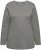 Ulla Popken Basic Round Neck Long Sleeve Slim Fit Cotton Tee Grey - T-paidat - 