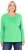 Ulla Popken Basic Round Neck Long Sleeve Slim Fit Cotton Tee Mint Green - T-paidat - 