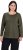 Ulla Popken Basic Round Neck Long Sleeve Slim Fit Cotton Tee Olive - T-paidat - 