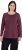 Ulla Popken Basic Round Neck Long Sleeve Slim Fit Cotton Tee Dark Berry - T-paidat - 