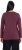 Ulla Popken Basic Round Neck Long Sleeve Slim Fit Cotton Tee Dark Berry - T-paidat - 