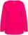 Ulla Popken Basic Round Neck Long Sleeve Slim Fit Cotton Tee Red Pink - T-paidat - 