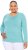 Ulla Popken Basic Round Neck Long Sleeve Slim Fit Cotton Tee Mint - T-paidat - 