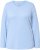 Ulla Popken Basic Round Neck Long Sleeve Slim Fit Cotton Tee Light Blue - T-paidat - 