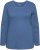 Ulla Popken Basic Round Neck Long Sleeve Slim Fit Cotton Tee Ink Blue - T-paidat - 