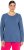 Ulla Popken Basic Round Neck Long Sleeve Slim Fit Cotton Tee Ink Blue - T-paidat - 
