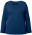 Ulla Popken Basic Round Neck Long Sleeve Slim Fit Cotton Tee Dark Blue - T-paidat - 