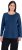Ulla Popken Basic Round Neck Long Sleeve Slim Fit Cotton Tee Dark Blue - T-paidat - 