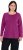 Ulla Popken Basic Round Neck Long Sleeve Slim Fit Cotton Tee Berry - T-paidat - 