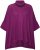Ulla Popken Sparkling Draped Collared Tee Mulberry - Painetut T-paidat naisille - 